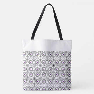 Braided Mandala und Leaf Motif Design Tasche
