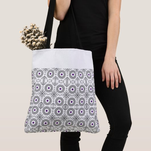 Braided Mandala und Leaf Motif Design Tasche (Von Nahem)