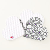 Braided Mandala und Leaf Motif Spiral Notebook Notizblock (Innenseite)