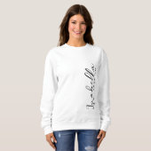 Braidesmaid Bachelorette Minimal Modernes Skript Sweatshirt (Vorne ganz)