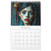 Braids Fantasy Modern Art Calendar Kalender (Feb 2026)
