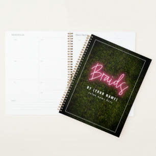 Braids Hair Salon Neon Boxwood Kosmetologe Planer