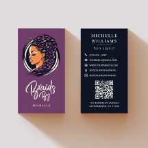 Braids Hair Stylist Moderner QR-Code