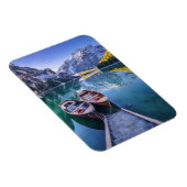 Braies Lake | Dolomiten Alpen, Italien Magnet (Rechte Seite)
