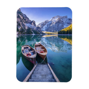Braies Lake   Dolomiten Alpen, Italien Magnet