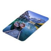 Braies Lake | Dolomiten Alpen, Italien Magnet (Linke Seite)