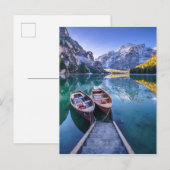 Braies Lake | Dolomiten Alpen, Italien Postkarte (Vorne/Hinten)