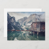 Braies Lake Postkarte (Vorne/Hinten)