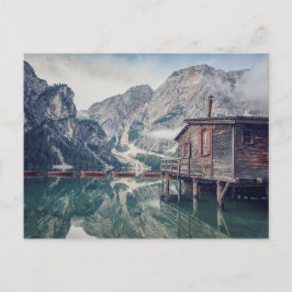 Braies Lake Postkarte
