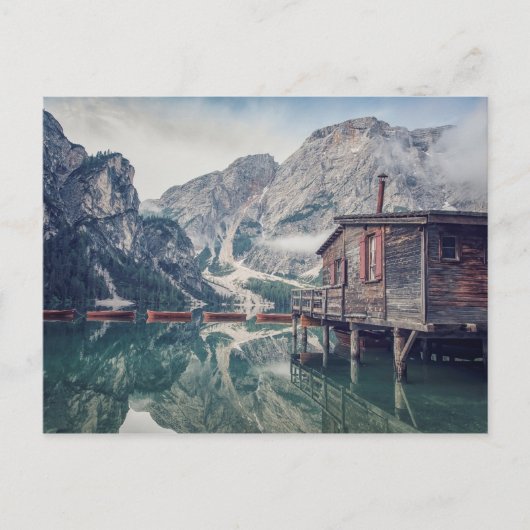 Braies Lake Postkarte (Vorderseite)