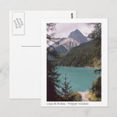 Braies Lake Postkarte (Vorne/Hinten)