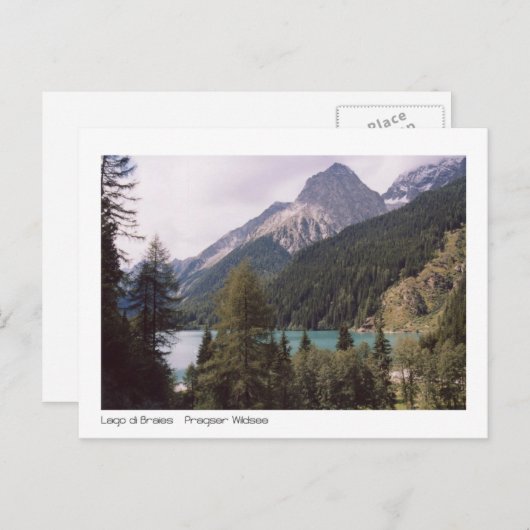 Braies Postkarte (Vorne/Hinten)