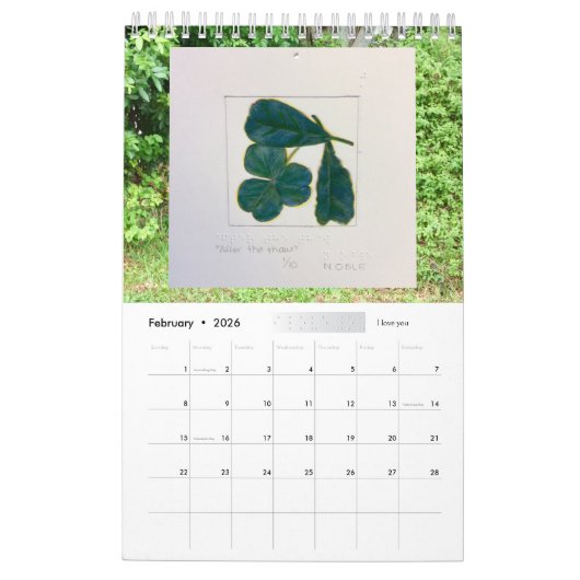 Braille 2026 von Chloe Dee Noble - Kalender (Feb 2026)