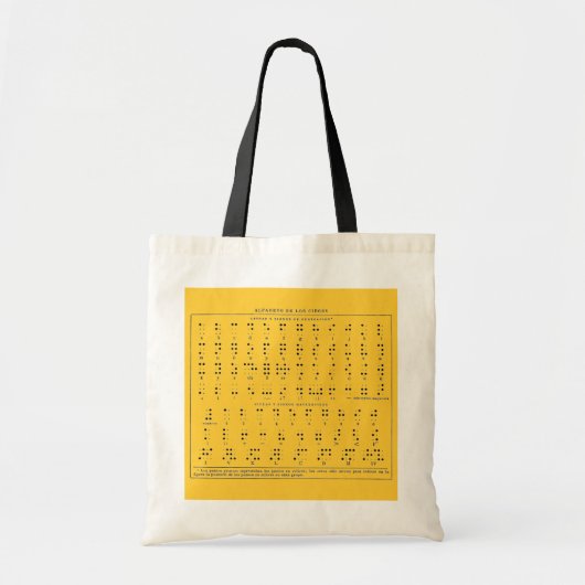 Braille Alphabet Bag Tragetasche (Vorne)
