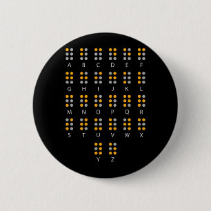Braille Alphabet Blinde Kunst Button