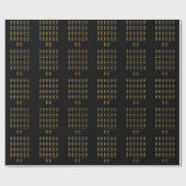 Braille Alphabet Blinde Kunst Geschenkpapier (Flach)