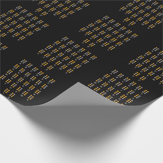 Braille Alphabet Blinde Kunst Geschenkpapier (Ecke)