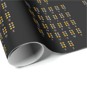 Braille Alphabet Blinde Kunst Geschenkpapier (Rolleneckpunkt)