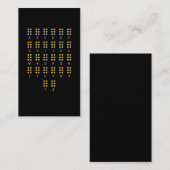 Braille Alphabet Blinde Kunst Visitenkarte (Vorne/Hinten)