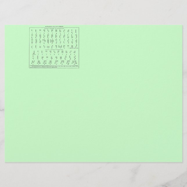 Braille Alphabet Letter Head (Vorderseite)