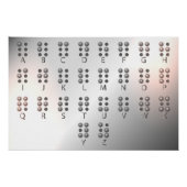 Braille-Alphabet-Tabelle Poster (Vorderseite)