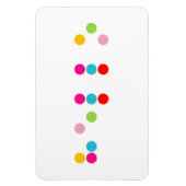 Braille blinde Alphabete Buchstaben hello Magnet (Vertikal)