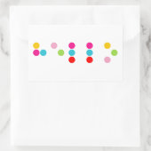 Braille blinde Alphabete Buchstaben hello Rechteckiger Aufkleber (Tasche)