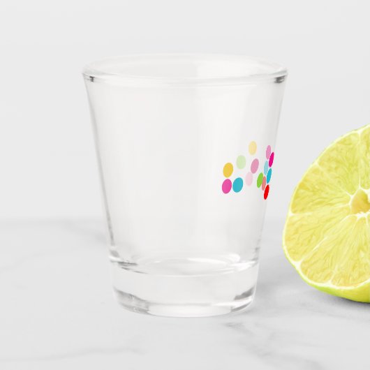 Braille blinde Alphabete Buchstaben hello Schnapsglas (Links)