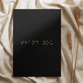 Braille-Code Danke-Karte Dankeskarte