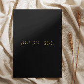 Braille-Code Danke-Karte Dankeskarte