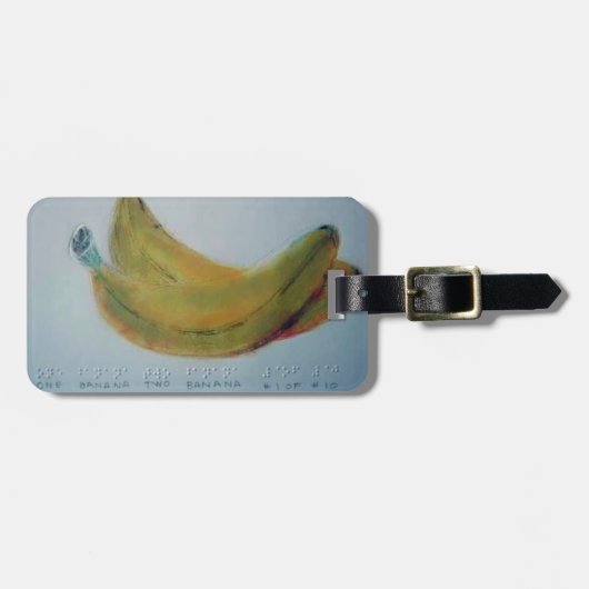 Braille-Karte Nr. 2 Gepäckanhänger (Vorderseite horizontal)