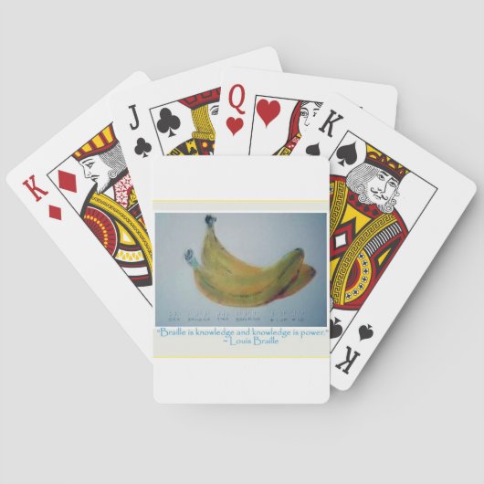 Braille-Karte Nr. 2 Spielkarten (Rückseite)
