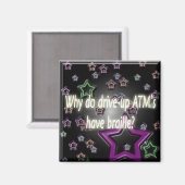 Braille-Magnet Magnet (Vorderseite/Rückseite)