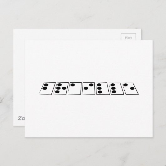 Braille Postkarte (Vorne/Hinten)