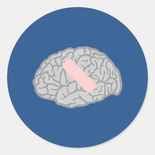 Brain-Ache-Aufkleber Runder Aufkleber (Vorderseite)