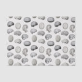 Brain Anatomy Biology Illustrations Seidenpapier (Vorderseite)