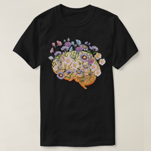 Brain Anatomy Nursing Student Anatomical Layout Br T-Shirt (Design vorne)