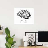 Brain Anatomy - Use It Poster (Heimbüro)