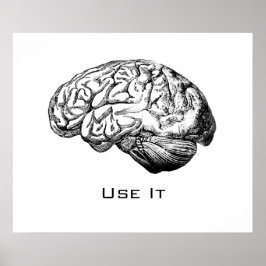 Brain Anatomy - Use It Poster