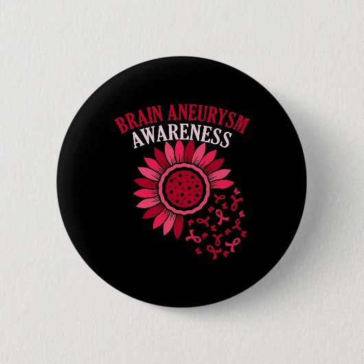 Brain-Aneurysm-Awareness-Monatsunterstützung Grap Button (Vorderseite)
