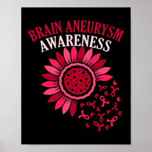 Brain-Aneurysm-Awareness-Monatsunterstützung Grap Poster