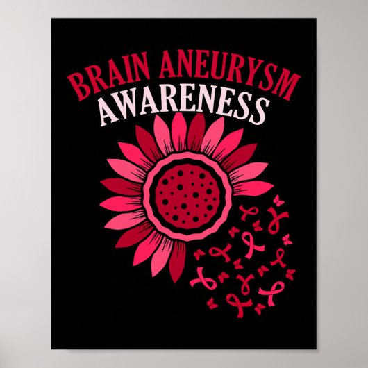 Brain-Aneurysm-Awareness-Monatsunterstützung Grap Poster (Vorne)