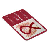 Brain Aneurysm Awareness Ribbon Angel Magnet (Rechte Seite)