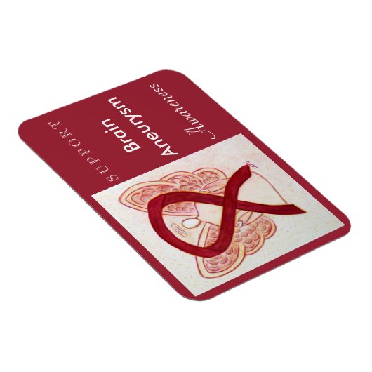 Brain Aneurysm Awareness Ribbon Angel Magnet (Rechte Seite)