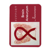 Brain Aneurysm Awareness Ribbon Angel Magnet (Vertikal)