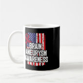 Brain Aneurysm Awareness Ribbon Kaffeetasse (Links)