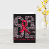 Brain Aneurysm Awareness Ribbon Month Support Grap Karte (Gelbe Blume)