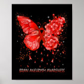 Brain Aneurysm Awareness Ribbon Poster (Vorne)