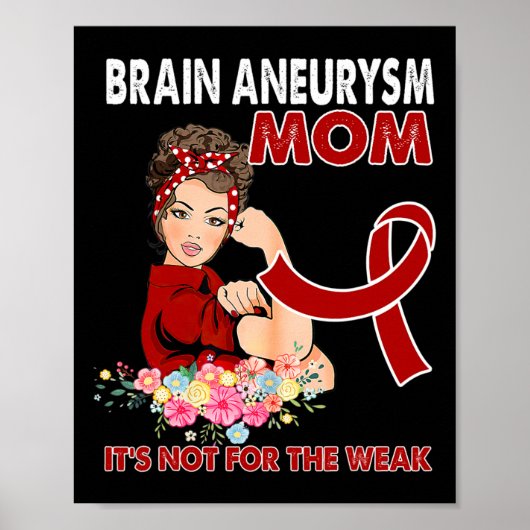 Brain Aneurysm Awareness Ribbon Poster (Vorne)