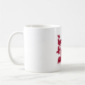 Brain Aneurysm Awareness Tshirt Burgundy Ribbon Kaffeetasse (Links)
